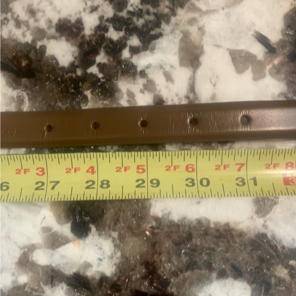 Talbots Genuine Leather Belt - Tan Brown with Gold Buckle - Made in Italy - Picture 6 of 11